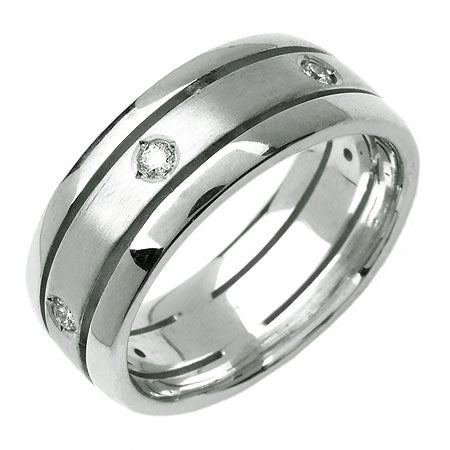 0.32ct 14K or 18K White Gold Diamond Ring