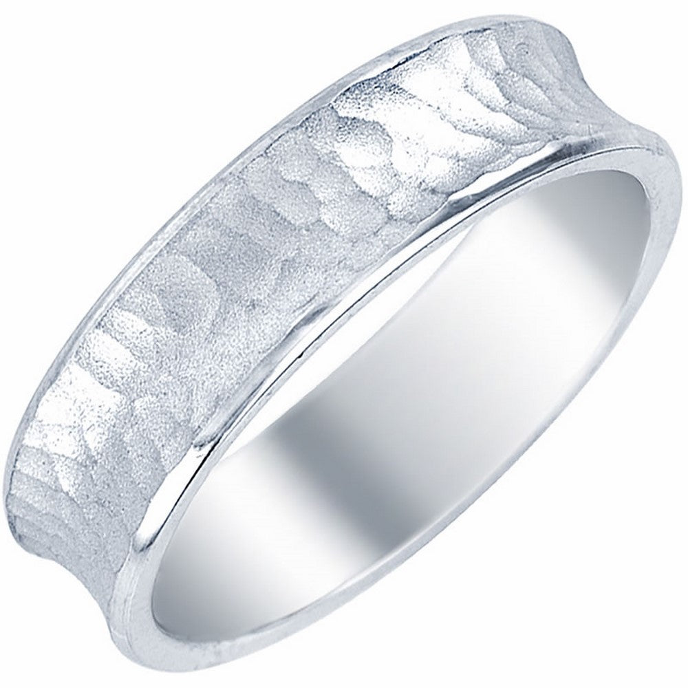 14K or 18K White Gold Traditional Ring