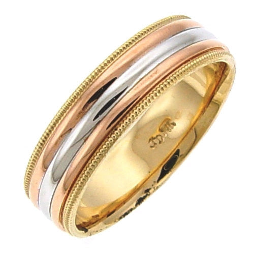 High Polish Milgrain Edge Ring Band