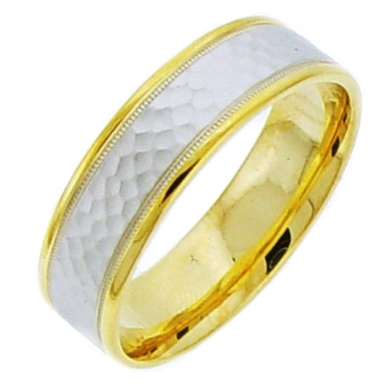 Hammer Finish Ring Band