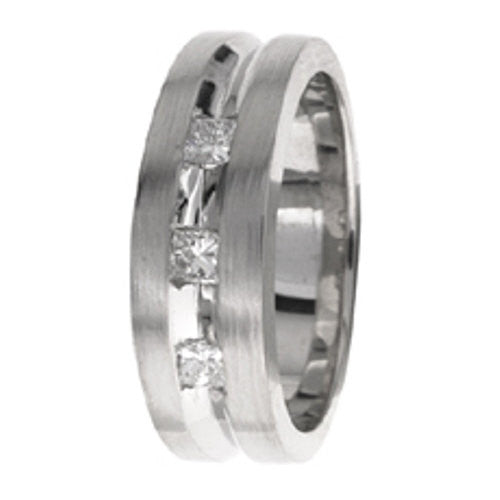 3 Stone Diamond Ring Band