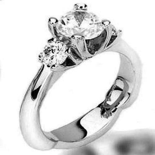 Three Stone Engagement Ring Band