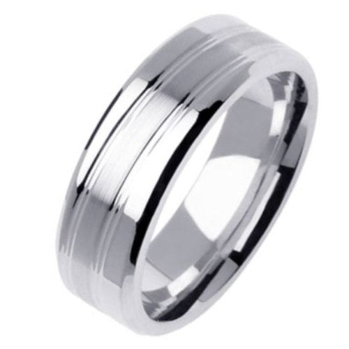 Copy of 14K or 18K White Gold Traditional Ring