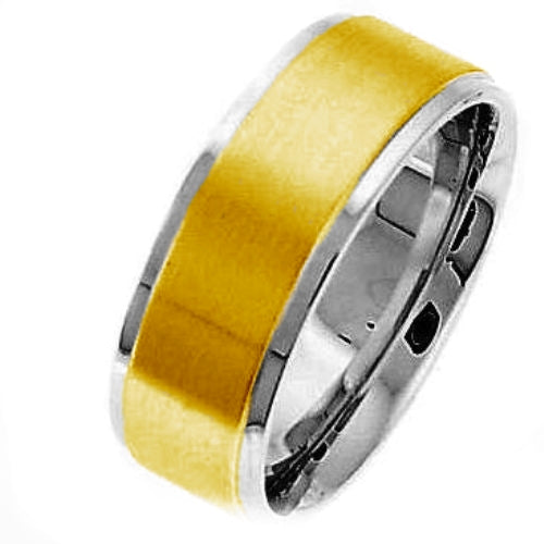 14K or 18K Two Tone Gold Traditional Ring