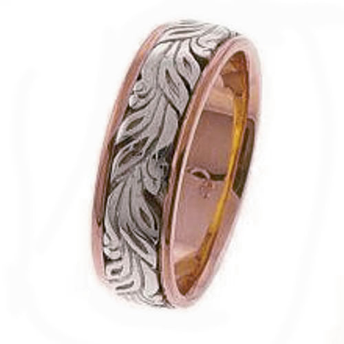 18K Rose and Yellow Gold Celtic Ring