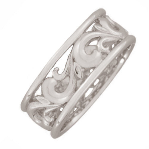 Celtic Arc and Waves Design Ring Band