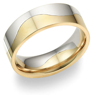 14K or 18K Two-Tone Gold Traditional Ring