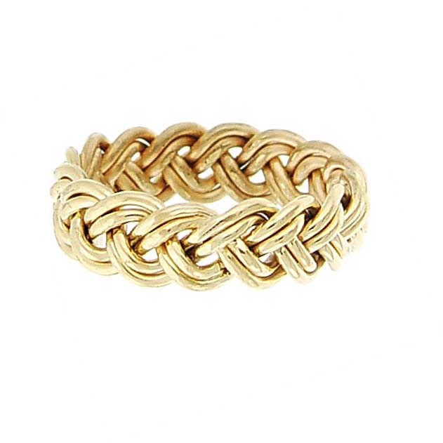 Four Strand Hand Braided Ring Band