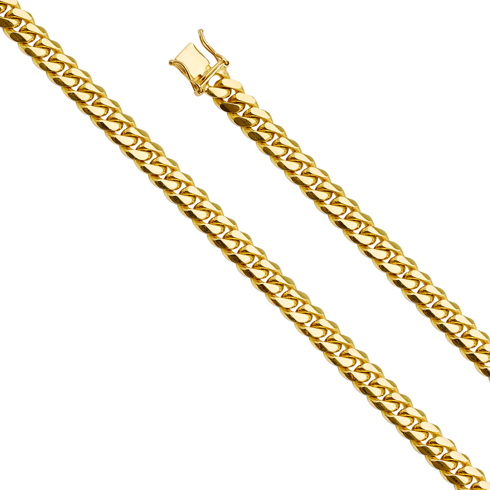 14k Gold Miami Cuban Chain Necklace 7.0MM - 0