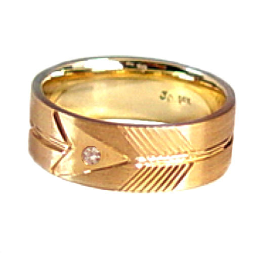 Arrow Diamond Ring Band