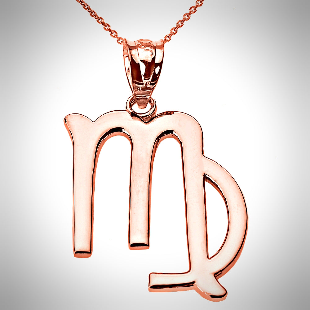 Zodiac Sign Virgo (Aug 23-Sep 22) Pendant Necklace