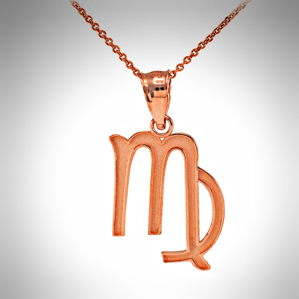 Zodiac Sign Virgo (Aug 23-Sep 22) Pendant Necklace