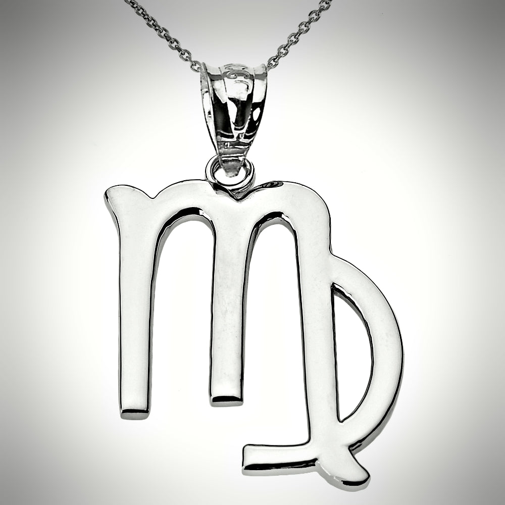 Zodiac Sign Virgo (Aug 23-Sep 22) Pendant Necklace