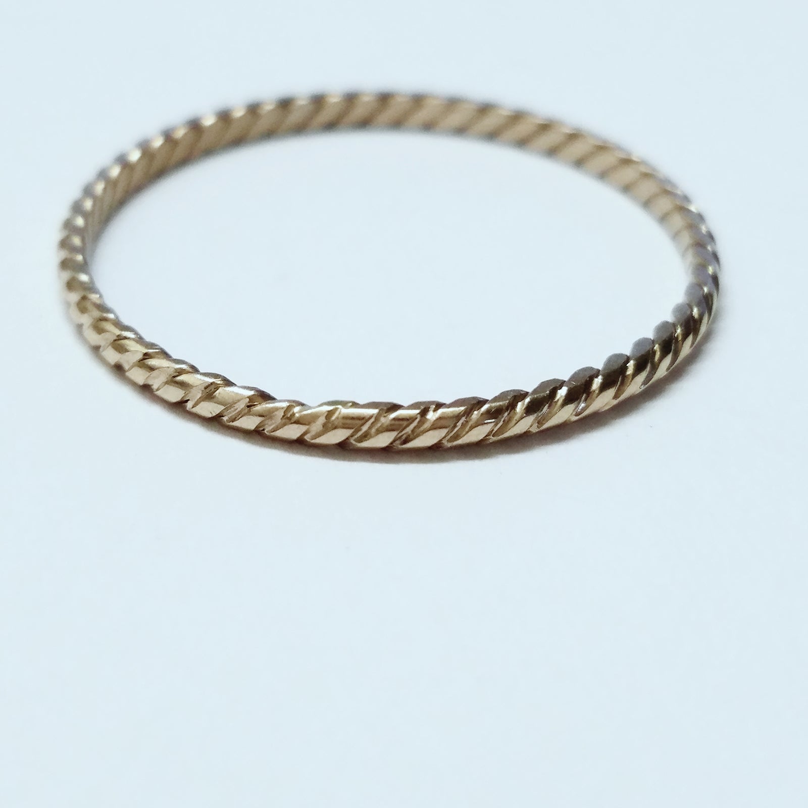 Single Rope Hand Braided Ring Band