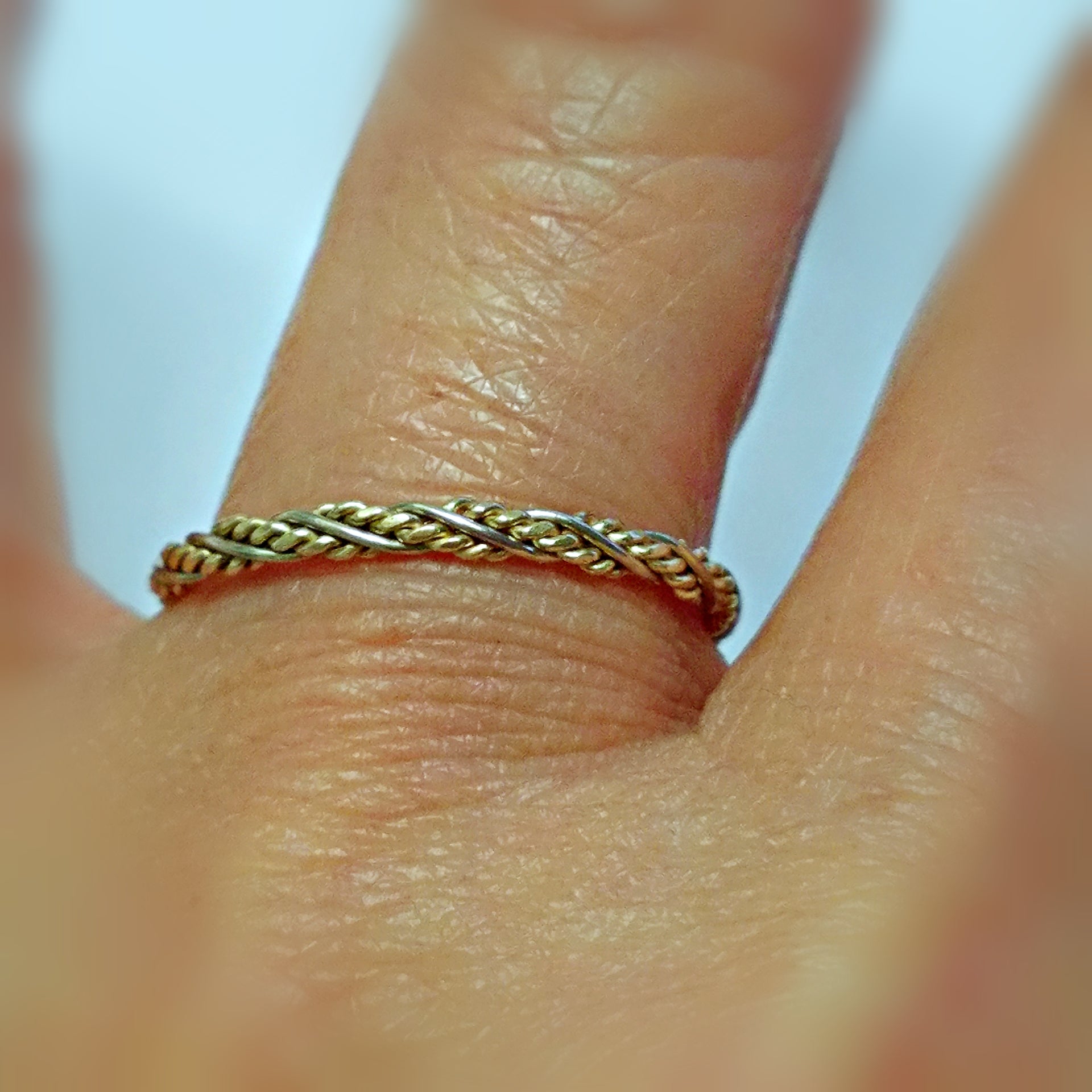 Buy Twisted Gold Wedding Band, Solid 14K Gold Twist Ring, Twisted Womens Wedding  Band, Loose Twist Wedding Band Moonkist Designs Online in India - Etsy
