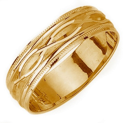 14K or 18K Yellow Gold Braid Celtic Ring