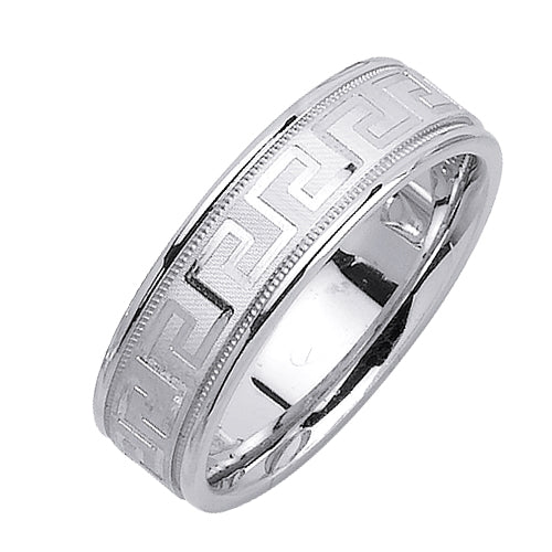 14K or 18K White Gold Celtic Ring