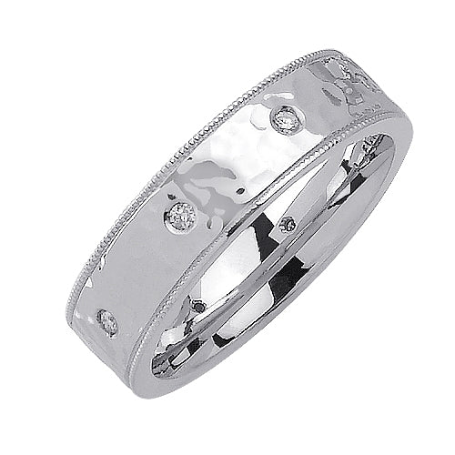 0.16ct 14K or 18K White Gold Diamond Ring