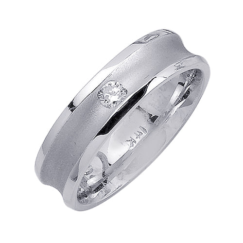 0.14ct 14K or 18K White Gold Diamond Ring