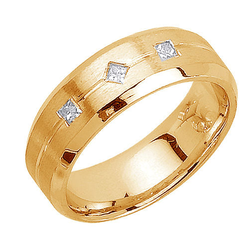 0.21ct 14K or 18K Yellow Gold Diamond Ring