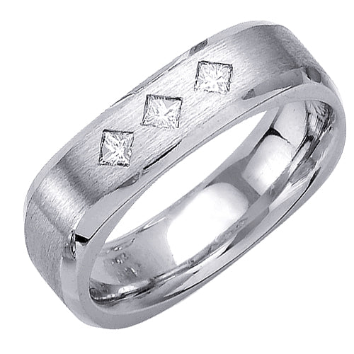 0.21ct 14K or 18K White Gold Diamond Ring