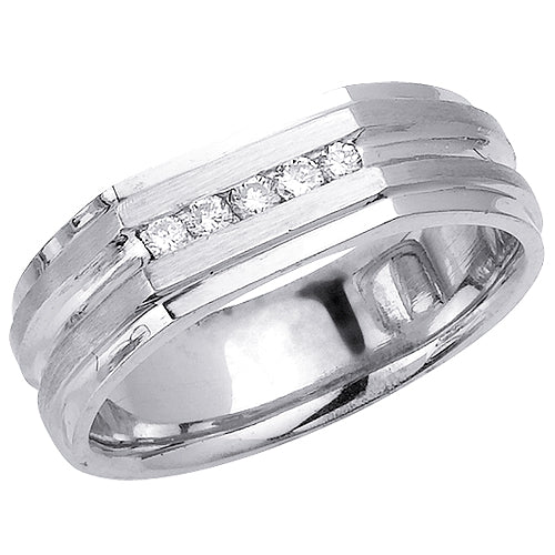 0.15ct 14K or 18K White Gold Diamond Ring