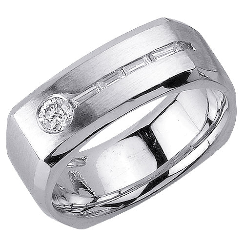0.55ct 14K or 18K White Gold Diamond Ring