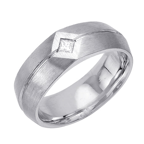 0.10ct 14K or 18K White Gold Diamond Ring