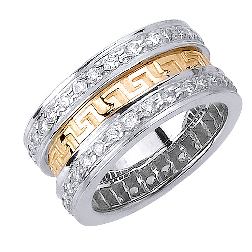 1.86ct 14K or 18K Two-Tone Gold Diamond Ring