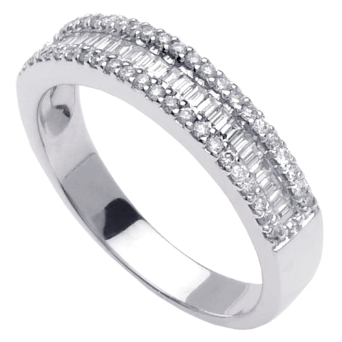 0.60ct 14K or 18K White Gold Diamond Ring