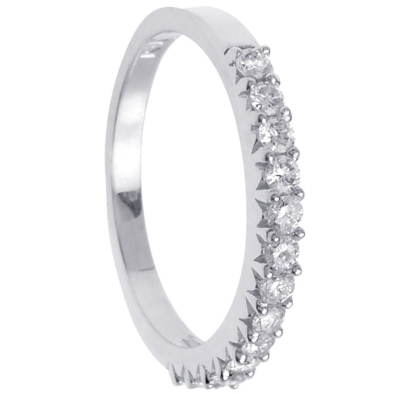 0.45ct 14K or 18K White Gold Diamond Ring