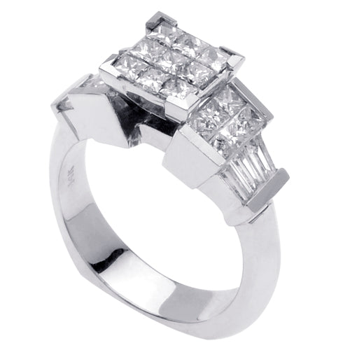 2.10ct 14K or 18K White Gold Diamond Ring