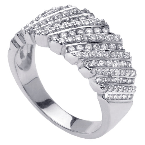 0.80ct 14K or 18K White Gold Diamond Ring