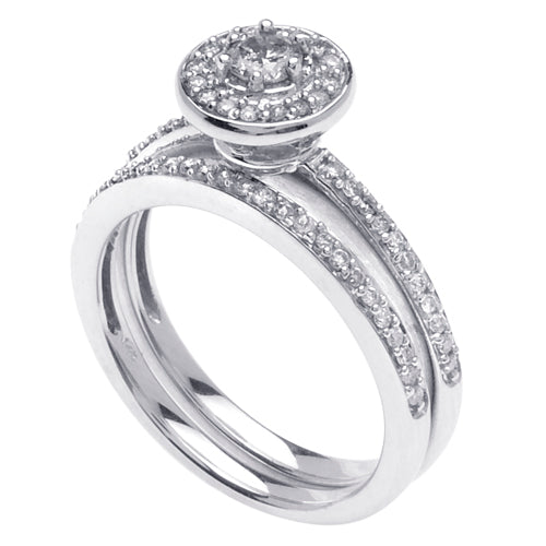 0.60ct 14K or 18K White Gold Diamond Ring