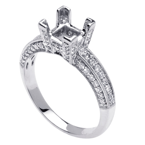 0.55ct 14K or 18K White Gold Diamond Ring