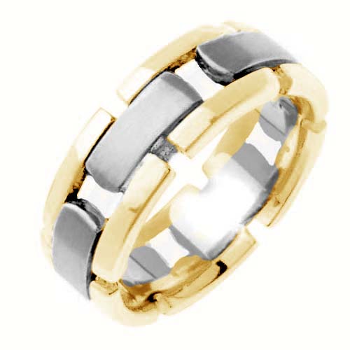14K or 18K Two-Tone Gold Celtic Ring