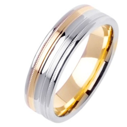 14K or 18K Two-Tone Gold Traditional Ring