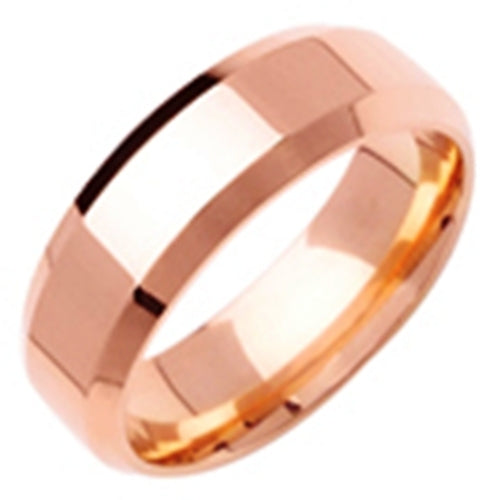 6mm 14K or 18K Rose Gold Traditional Ring