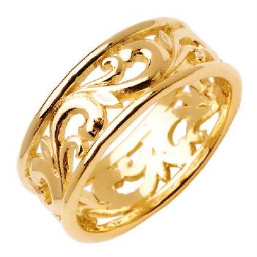 14K or 18K Yellow Gold Celtic Ring