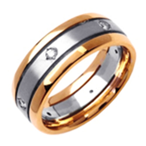 0.32ct 14K or 18K Two-Tone Gold Diamond Ring