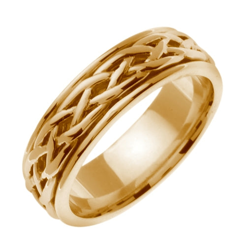 14K White or Yellow Gold Celtic Infinity Knot Ring