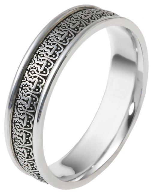 Hand Carved Bohemian Design Ring Band