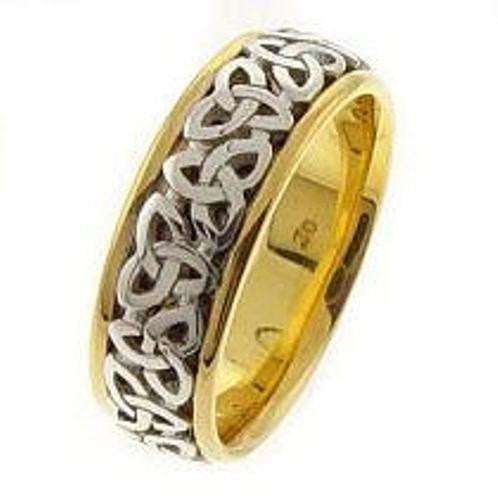 Celtic Trinity Knot Design Ring Band