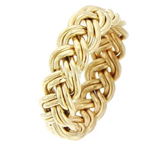 Four Strand Hand Braided Ring Band