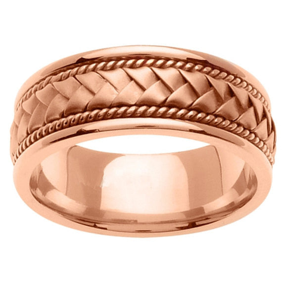 Hand Braided Cord Ring Band