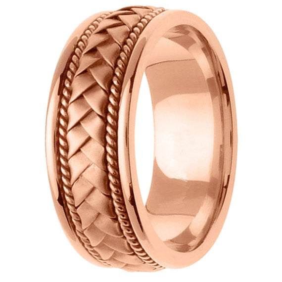 Hand Braided Cord Ring Band