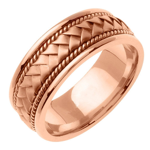 Hand Braided Cord Ring Band