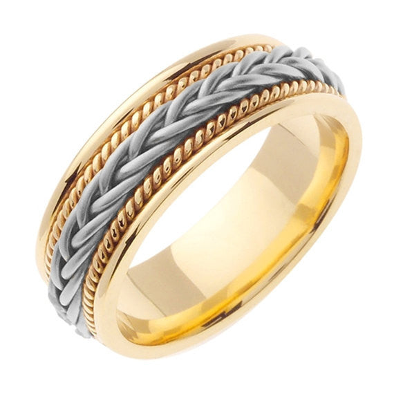 Hand Braided Cord Ring Band