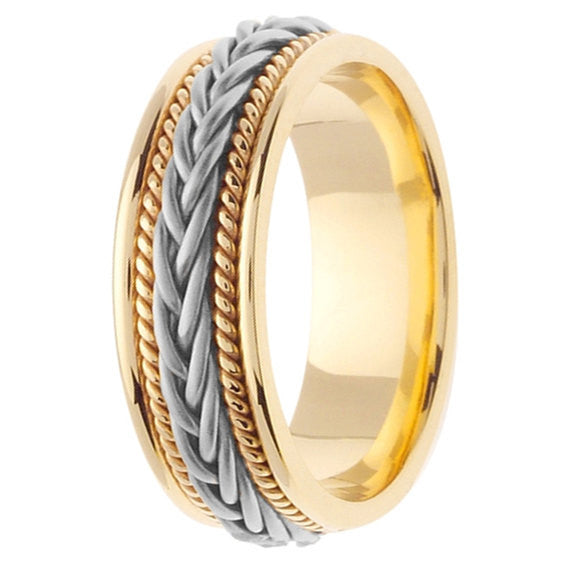Hand Braided Cord Ring Band