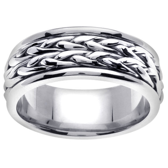 Hand Braided Cord Ring Band